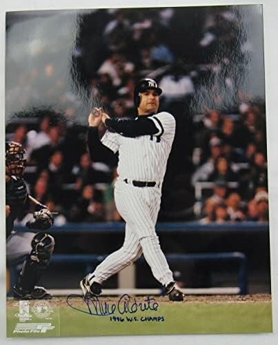 Мајк Алдрит потпиша автоматски автограм 8x10 Фото IV - автограмирани фотографии од MLB