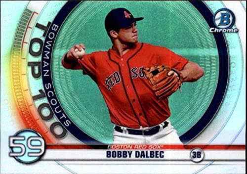 2020 Bowman Chrome Scouts Top 100BTP-59 Bobby Dalbec Boston Red Sox RC RC Dookie MLB Baseball Trading Card