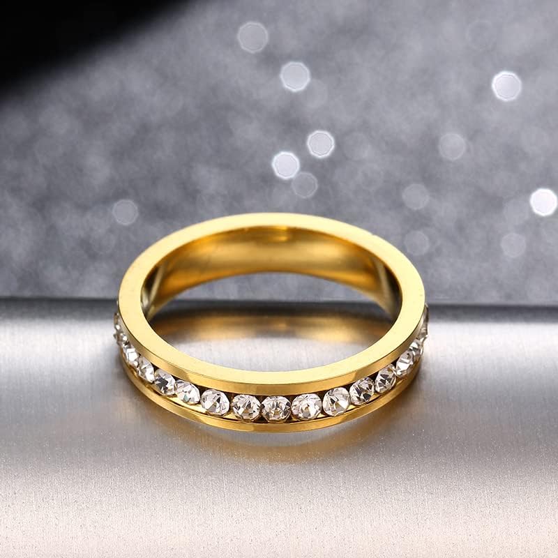 KOLESO JR2075 4mm никогаш не избледи 316L прстен за жени-25029