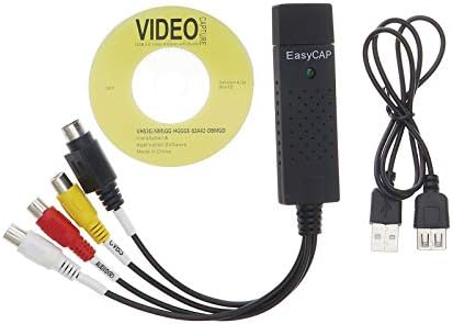 Микро трговци EasyCap USB 2.0 адаптер ТВ видео аудио VHS до Адаптер за картички за фаќање на конвертор на ДВД