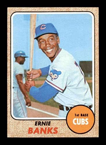 355 Ерни Банкс - 1968 година Бејзбол картички на Топс оценети EXMT - Бејзбол плоча со автограмирани гроздобер картички