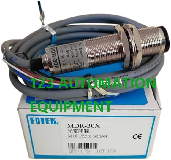 Автентичен FOTEK MDR -10X 30X Метал Фотоелектричен прекинувач M18 Стабилна изведба на сензорот за фотографии -