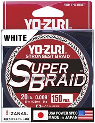 Yo-Zuri YZ-SB-20LB-WH-150YD: Супер плетенка бела 20lb 150yd, бела
