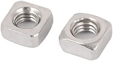 AEXIT 304 Не'рѓосувачки нокти, завртки и сврзувачки елементи челична плоштад за завртки навртки Сребрен тон навртки и завртки поставени M6