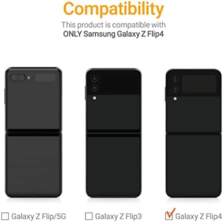 САМО4 Ти Тенок Фит Дизајниран За Samsung Galaxy Z Flip 4 Тврд Случај 5G 2022 CS_HD_GZFP4_PK