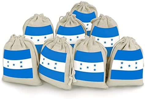 Знаме На Хондурас Торби За Складирање Торбички За Подароци За Бонбони За Повеќекратна Употреба Преклоплив И Компактен Повеќенаменски