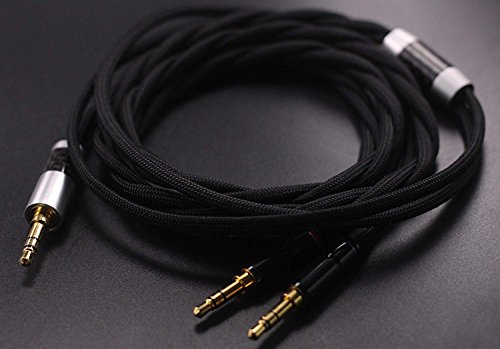Компатибилна надградба на кабел за компатибилна замена на аудио кабел за кабел за слушалки T1 II, T5 Слушалка 3.5 mm TRS машки приклучок