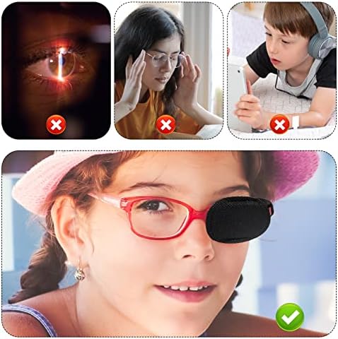 6 парчиња Закрпи За Очи За Очила, Лепенка За Очи Од Неткаен Материјал За Повеќекратна Употреба За Покривање На Левото Десно Око Подобрување На