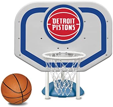Poolmaster 72939 Детроит Пистонс НБА про-бунтовнички стилови во кошаркарска игра покрај базенот