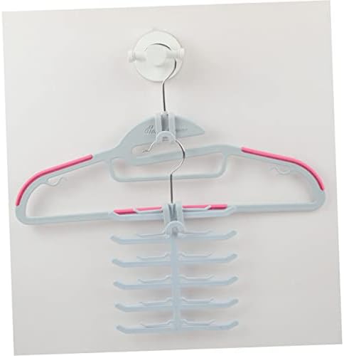 Bestonzon Tie Rack Hanger Nonslip Hangers Облечи закачалки за закачалки за капакот на палто, сива влажна и суво складирање решетката