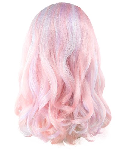 Wigs2you H-2052 плетенка со глава, розова перика, принцеза целосна перика, косплеј, врвен квалитет, природен, вкрстено облекување,