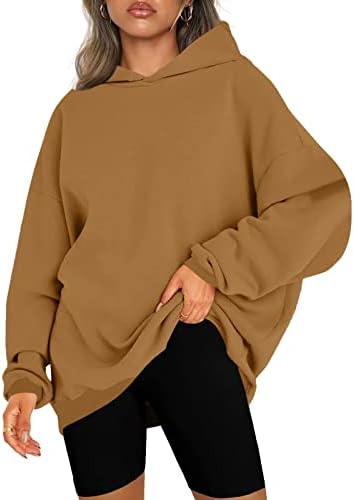 Womenенски преголеми дуксери, пулвер, облечен со долги ракави, тренингот со џемпер со качулка, тинејџерска девојка есен Y2K облека