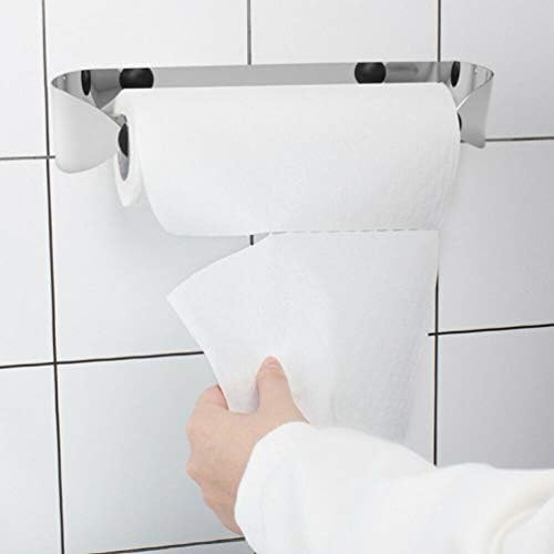 Беспортски wallид монтиран држач за хартија од не'рѓосувачки челик под кабинетот за хартија за хартија за кујна бања