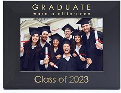 Мимоза моменти Црна 2023 Рамки за дипломирање, златна класа од 2023 година и дипломиран 6x4 приказ на фотографии