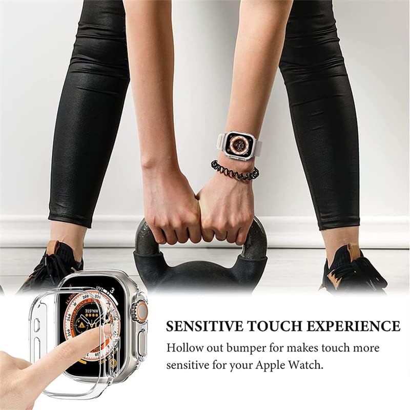Маалија Тпу Капак Отпорен На Удари за куќиштето На Apple Watch Ultra 49mm Хард КОМПЈУТЕР Браник Заштитна Обвивка На Рамката На Куќиштето За
