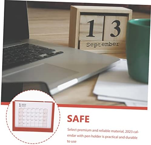Sewacc 2023 Календар Календар Календар држач за биро за работна површина Календар 2023 Нова Година Календарот Организатор на
