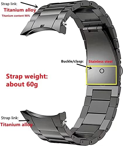 Мингји Титаниум Гледајте Бенд За Samsung Galaxy Watch 5 pro Без Јаз Метал Ремен Бенд, Галакси Гледајте 5/4 40mm 44mm 45mm титаниум Бенд