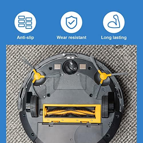 Заменска гума за замена на Abeskch Компатибилен со IROBOT Roomba Wheels Series 500, 600, 700, 800, 900 и I3, I7, E5, E6 не-лизга, гума со висока отпорност на абење за делови за замена на Roomba IROBOT