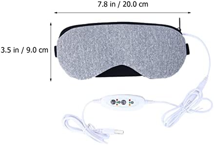 Heyuanpius загреана маска за спиење очите, удобно олеснување замор за замор очите одвојување на топлина за спиење маска за очи USB маска за очи
