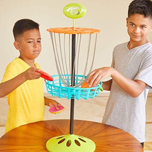 Wham-O Mini Frisbee Golf Disc Indoor и Outdoor Toy сет, бел, висок 12 инчи