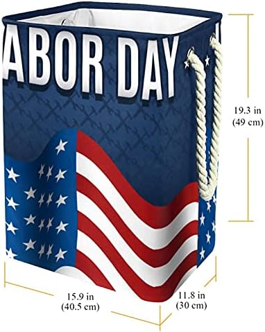 Позадина На денот на трудот на нехомер Американско Знаме Големи Перење Попречува Водоотпорен Склопувачки Облека Попречува Кошница