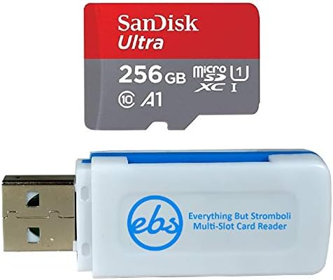 Sandisk Ultra 256gb Микро Sdxc Картичка За Motorola Паметен Телефон Работи Со Moto G13, Moto G13, Moto G23 C10 A1 U1 Пакет Со Сѐ, Но Stromboli