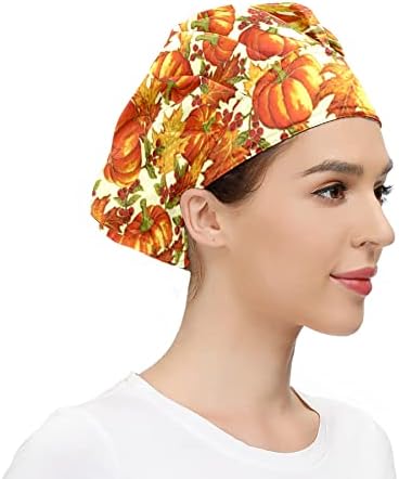 Womenените прилагодливи работни капа Црвена шарена Мандала Цветна работа со капи и еластично капакот на главата на главата