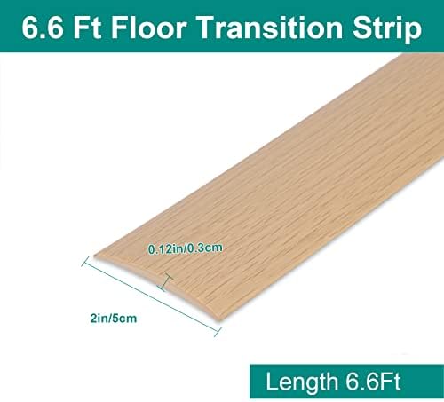 Yuzzy подот Транзициска лента за самостојно лепило за подни ленти Флексибилни ленти за праг 78,7in l x 2in w самолепливи подови