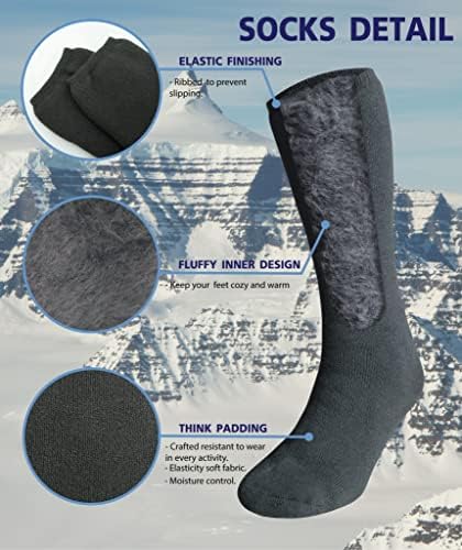 Растено ладно време густо стапирање на топлина Изолирани термички чорапи за мажи жени