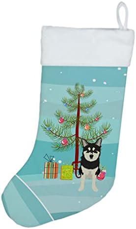 Богатства на Каролина WDK3161CS SHIBA INU HUSKY MIX Christmas Christmas Christmase, камин што виси чорапи Божиќна сезона забава