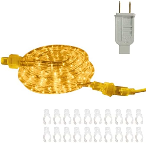 Ilumdecood Rope Lights-33ft, водоотпорен и флексибилен со 360 супер светли гроздобер LED диоди за внатрешни/надворешни употреба и идеални