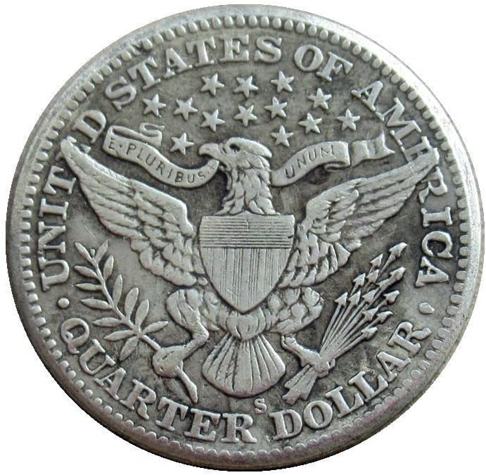 САД 25 Цент Бербер 1897 Сребрена Реплика Комеморативна Монета