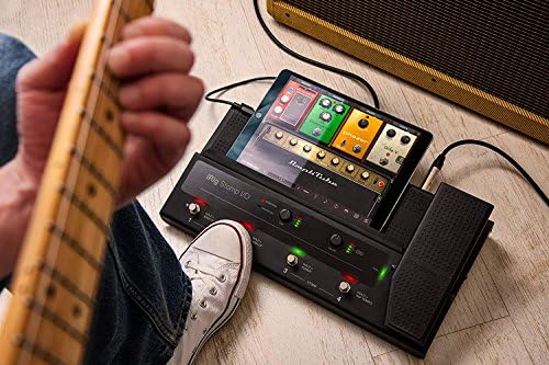 ИК Мултимедија Ириг Stomp I/O гитара бас-контролер за педали и 24-битен аудио интерфејс од 96 kHz за Mac, компјутер, iPhone и iPad