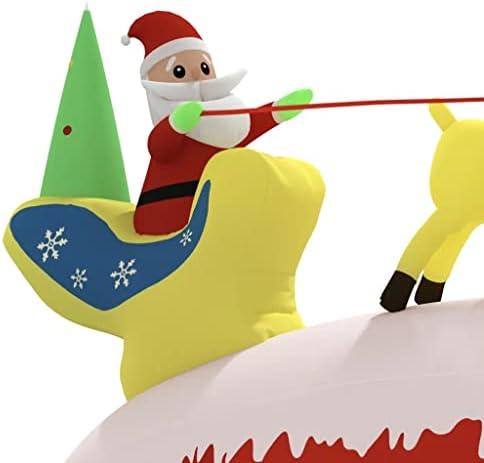 Видаксл Божиќна надувување на Дедо Мраз и ирваси предводена 57,1 “