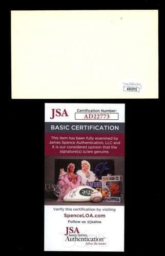 Хелен Вилс Роарк потпиша 3х5 Индекс картичка Автограм Тенис 1981 JSA COA D2572 - Автограмски тениски фотографии