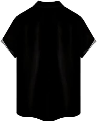 Менс модни кошули за западни кошули дизајн кошула за мажи кои работат кошула гроздобер копче до кошули печатени хавајски