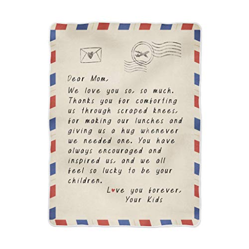 Loveубовно писмо ќебе персонализиран подарок за мама за ракопис ќебе за тато мајки Ден на дедо и баба и дедо за венчавка годишнина