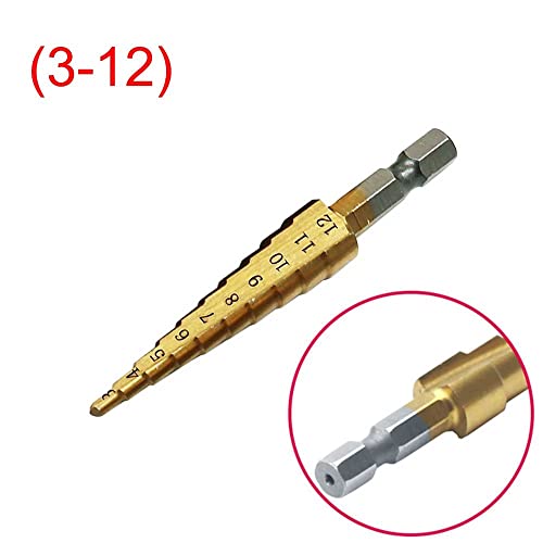 Домашни дупки бит титаниум обложени алатки за дупчење Постави секач на јадрото 3-12мм 4-12мм 4-20мм директно чекор на жлеб за 3 парчиња/сет
