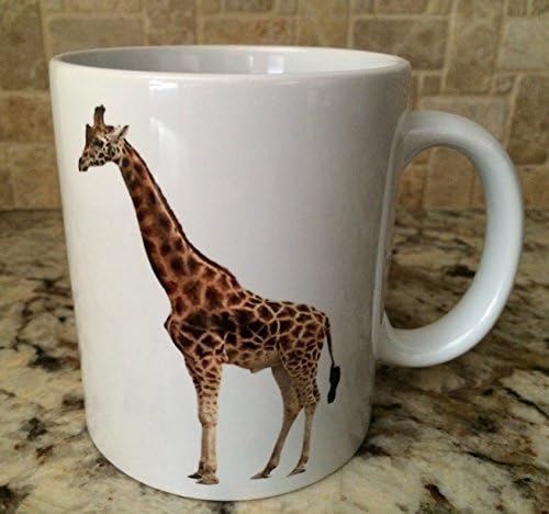 Керамички кафе чај чаша чаша 11oz бело жирафа животно одличен подарок