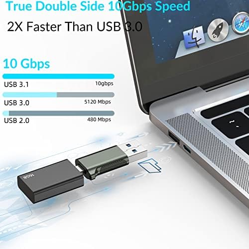EZCOLORIS USB C Женски НА USB Машки Адаптер 3.1 Gen 2-Вистински 10gbps Тип C НА USB Конвертор Поддршка Полнење, Аудио, ПРЕНОС