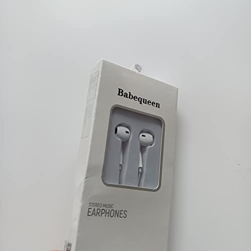 Бабекин-Слушалки, Жични Слушалки Со Микрофон, Моќен Бас И Кристално Чист Аудио, Приклучок за Слушалки од 3,5 мм за iPhone