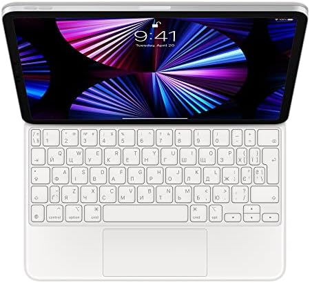 Епл Магија Тастатура: ipad тастатура случај за iPad Pro 11-инчен И Ipad Воздух, Одлично Пишување Искуство, Вграден во trackpad, украински-Бела