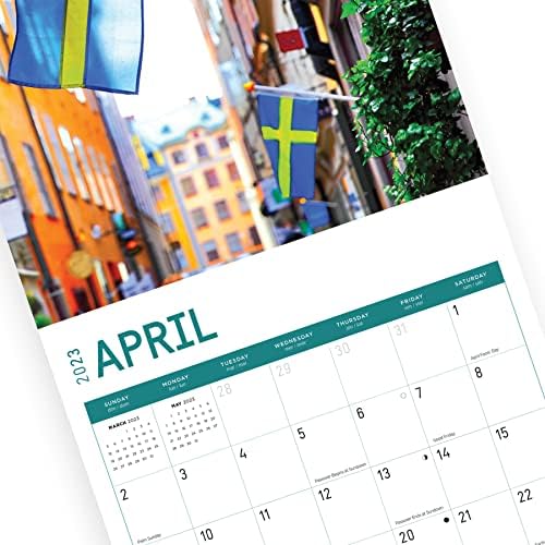 2023 Шведска Ѕид Календар По Светлиот Ден, 12х12 Инчи, Убава Живописна Европска Дестинација За Патување Фотографија