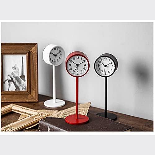 Uxzdx табела Аларм часовник Метал нордиски стил тивок маса часовник часовник за часовници за кревети на работните часови на десктоп