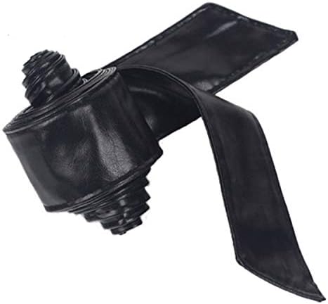 Andongnywell Women Tie Leather Belt Soft Leather Belt Self Wrap Cinch Belt Bow Waist Band Cinch Boho Belt
