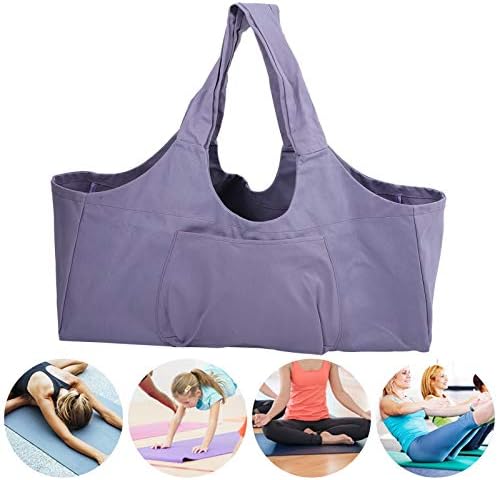 Зихдп Јога Мат торба со џебови, голем капацитет преголем пакет за јога, складирање на фитнес облека за багаж со една торба