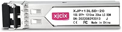 XJCIX 10GBase-LR SFP+ Оптички Примопредавател SMF 1310NM 20km Оптички Модул DDM LC Дуплекс Конектор ЗА MK S+31DLC10D
