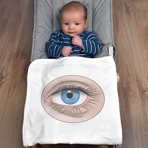 Azeeda 'Отворено сино око' памучно бебе ќебе/шал