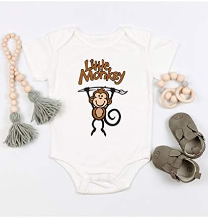 Triplebdesigns Малиот мајмун смешно слатко бебешки туш за туширање Подарок за новороденче новороденче