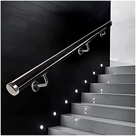 Wahhwf 3ft/4ft/5ft/6ft/10ft/12ft/14ft/20ft чиста акрилна рака за скали за скали - Не -лизгање на скалила за скалила за домашни градинки